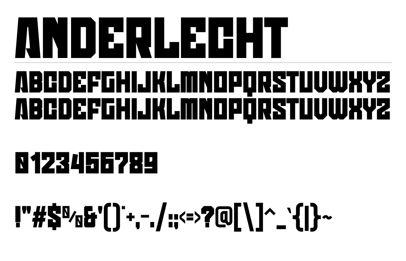 Anderlecht Font preview
