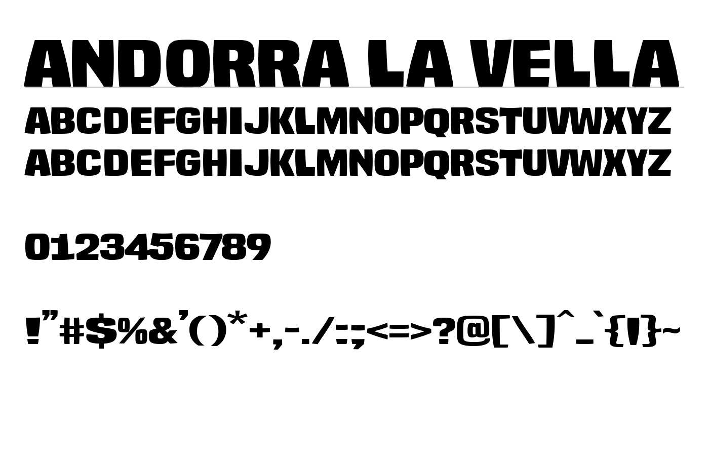 Andorra la Vella Font preview