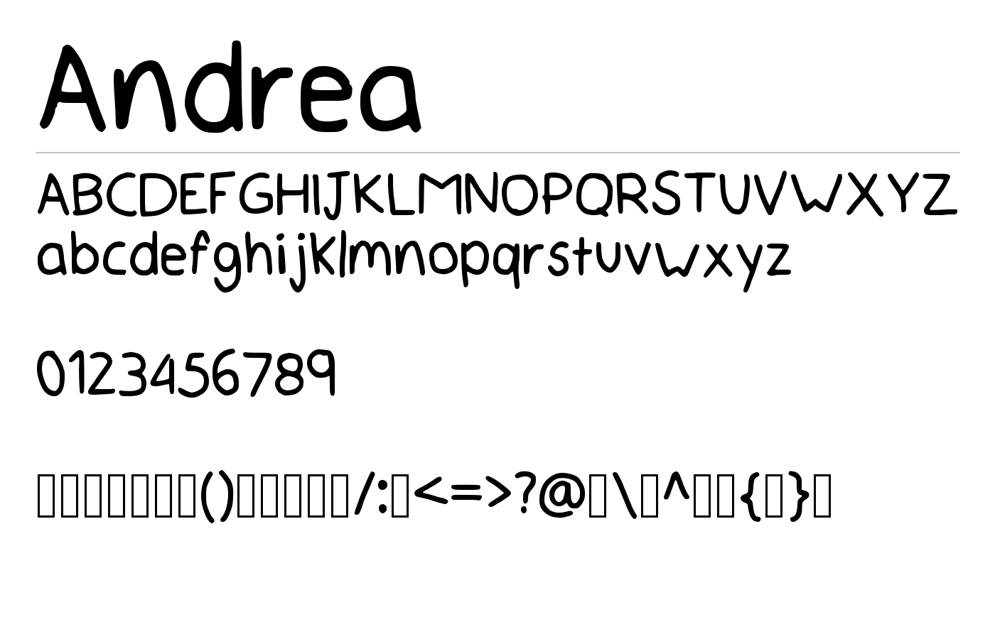 Andrea Font preview