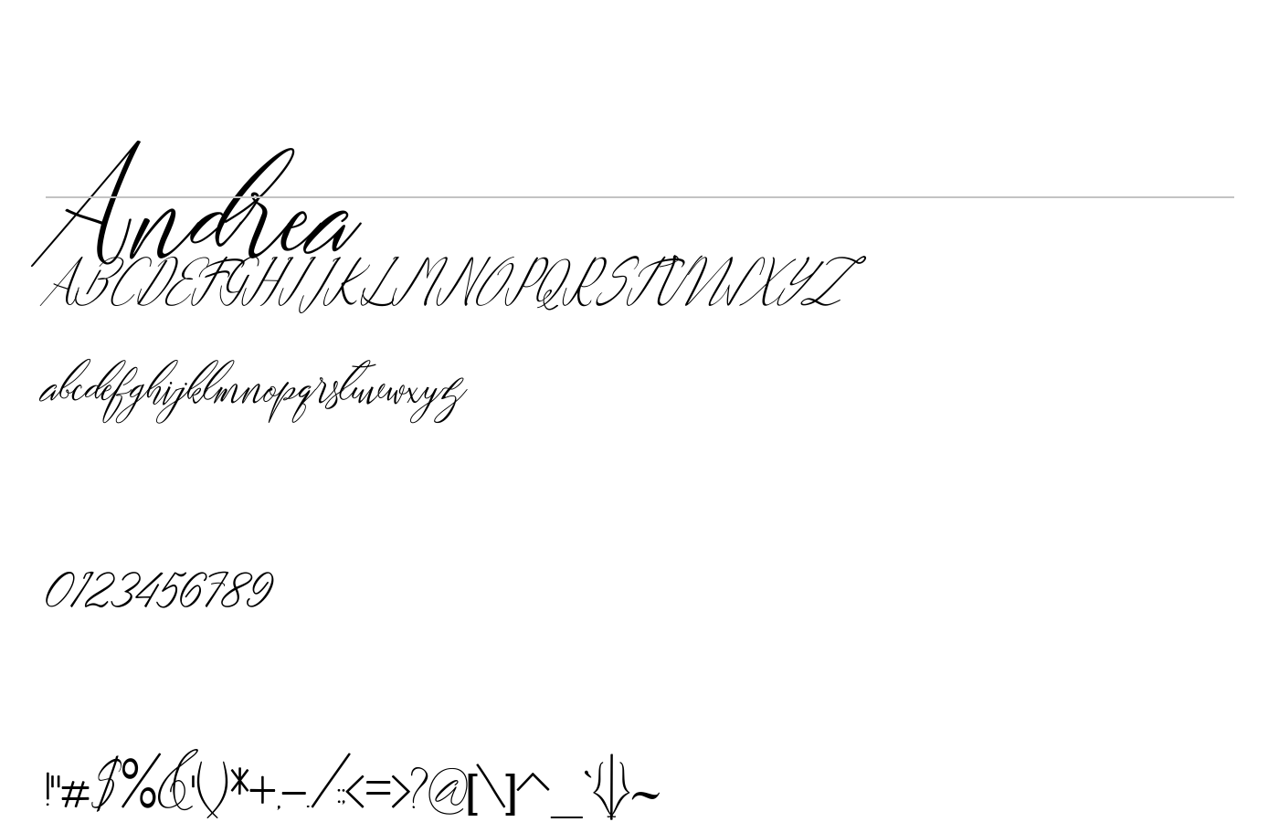 Andrea Font preview