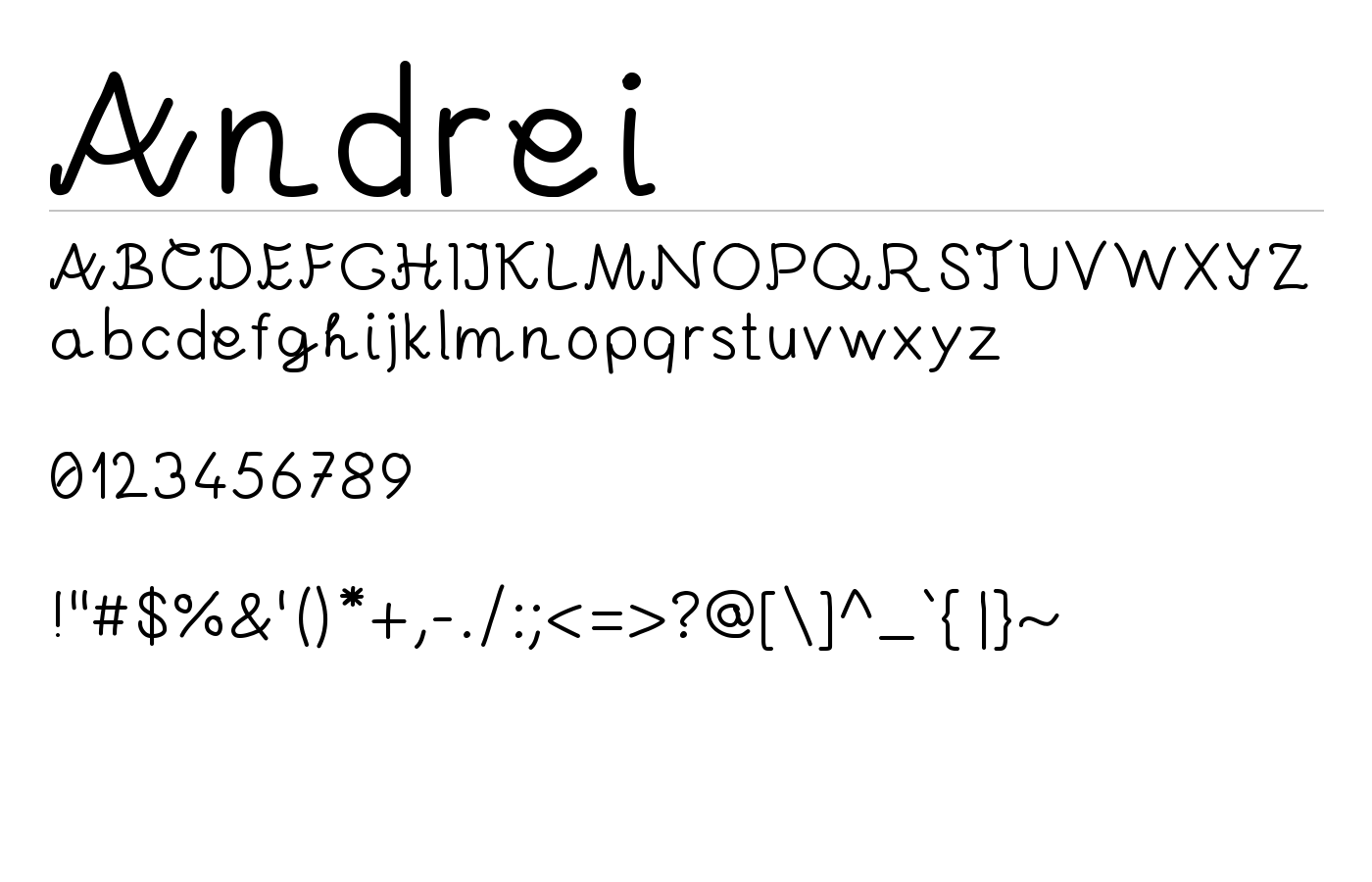 Andrei Font preview