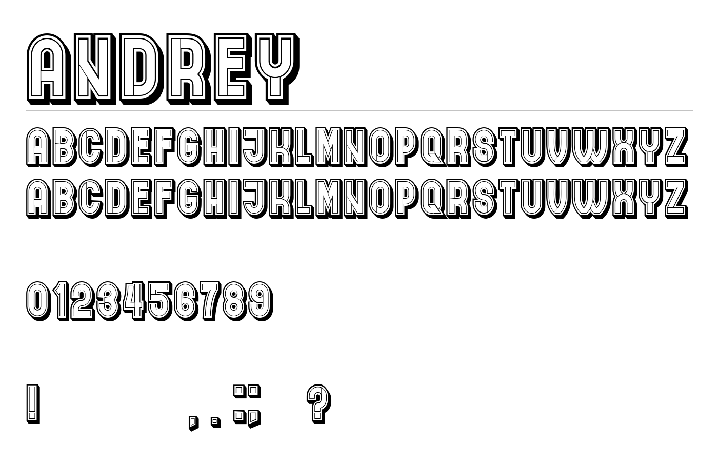 Andrey Font preview