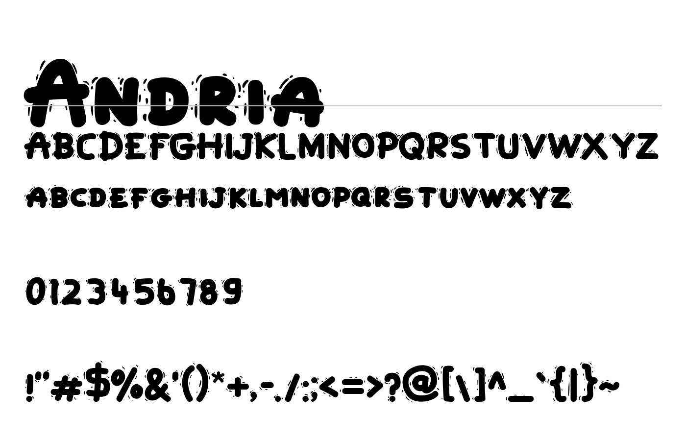 Andria Font preview
