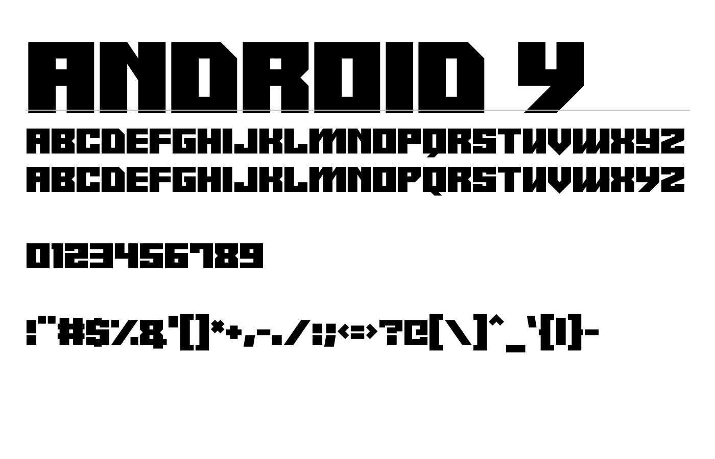 Android y Font preview
