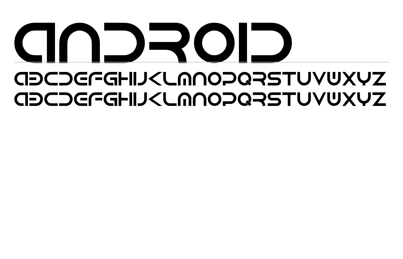 Android Font preview