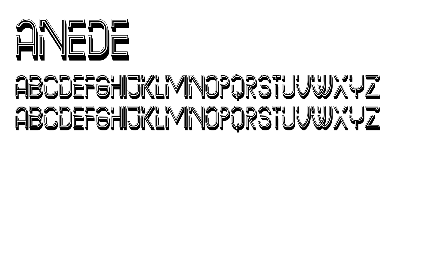 Anede Font preview