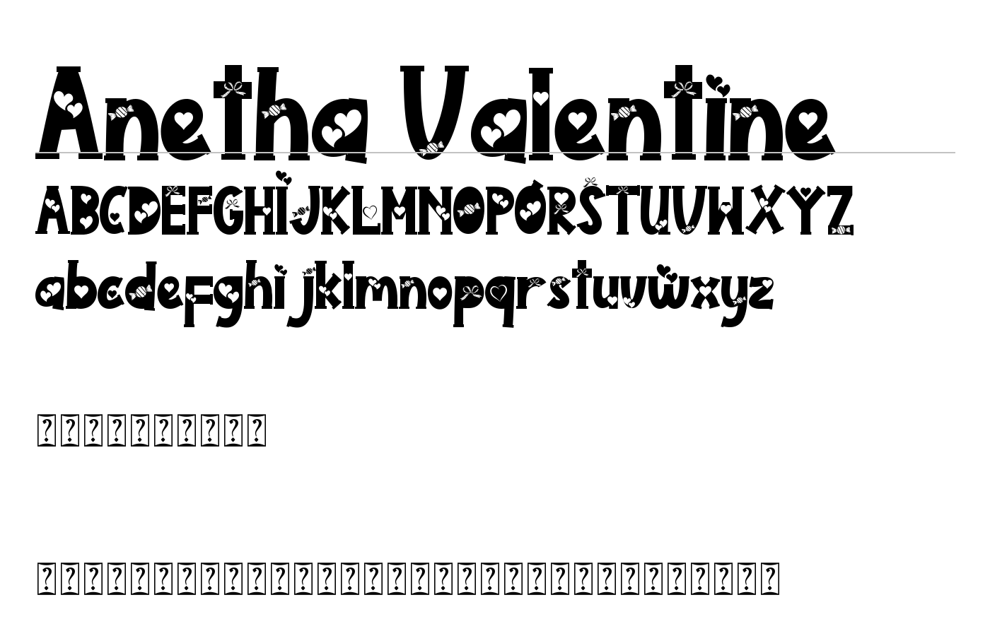 Anetha Valentine Font preview