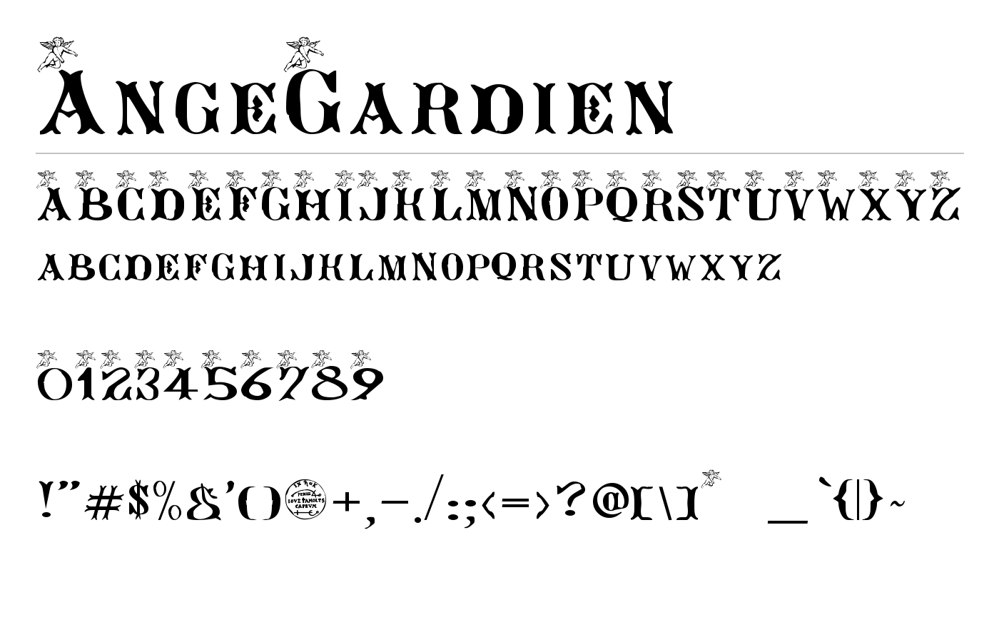 AngeGardien Font preview