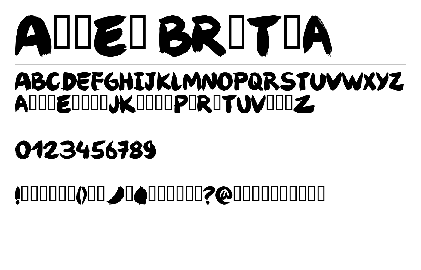 Angel Brotxa Font preview