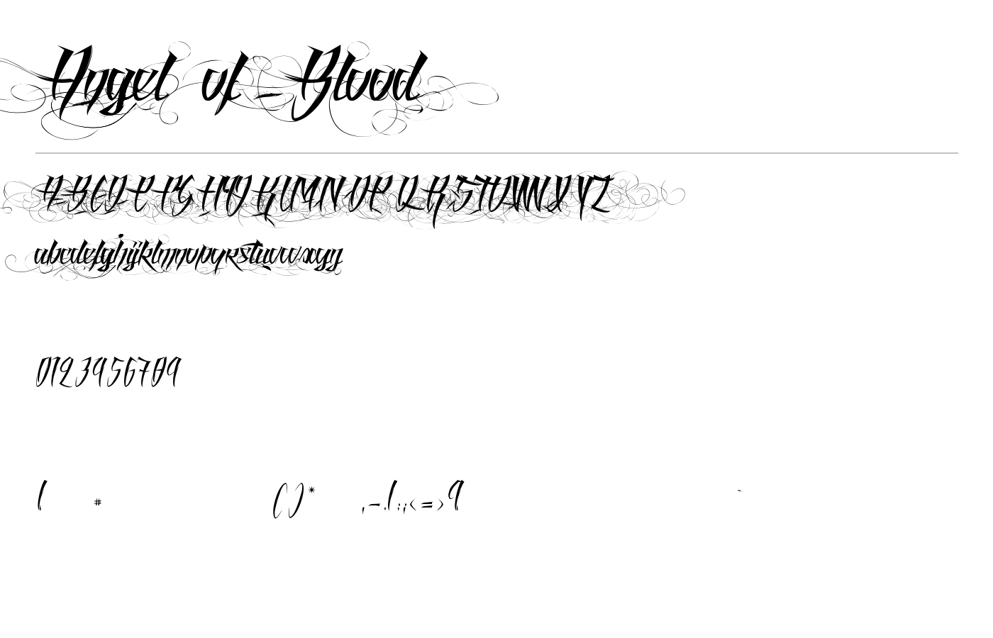 Angel of Blood Font preview