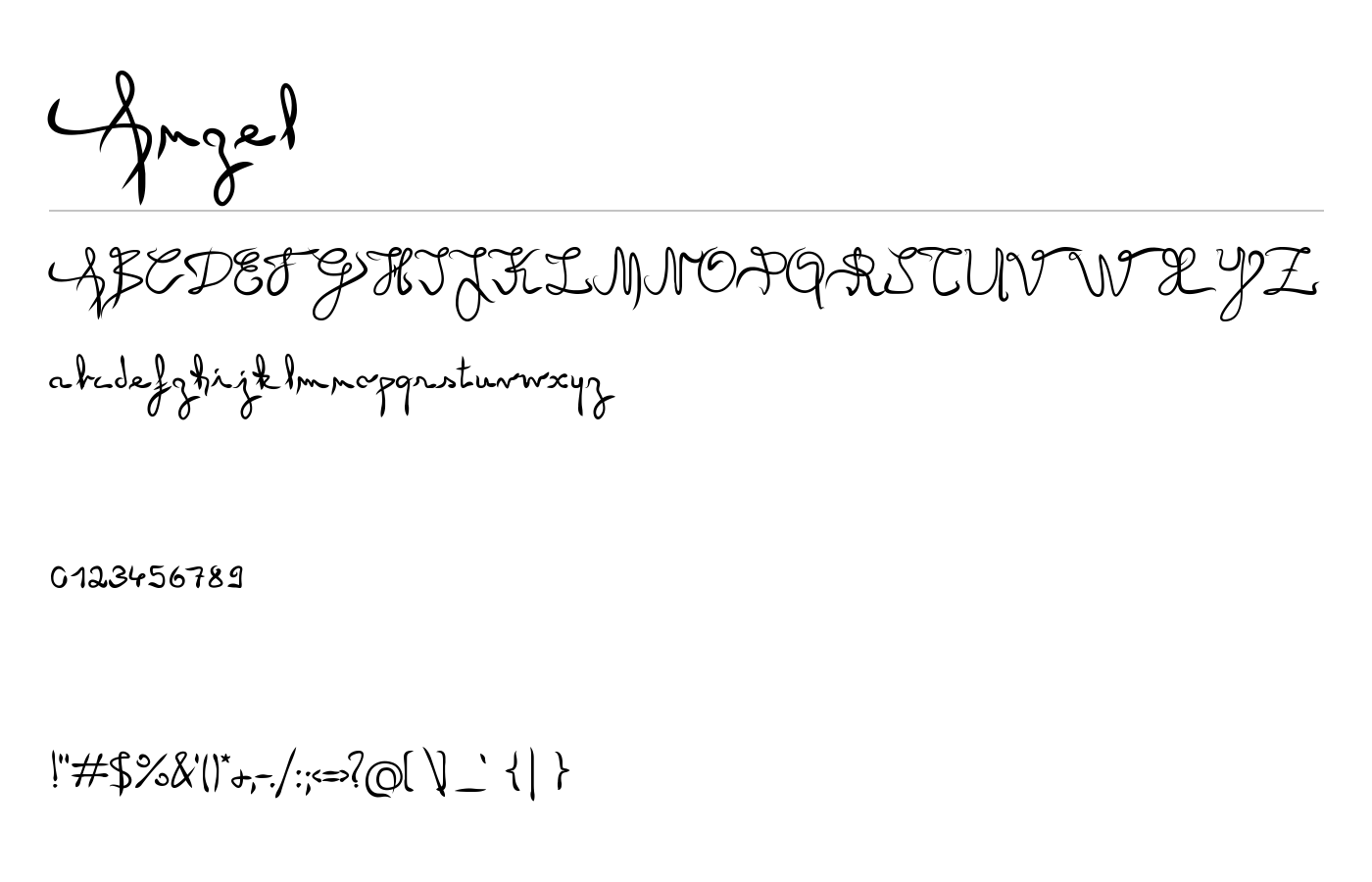 Angel Font preview