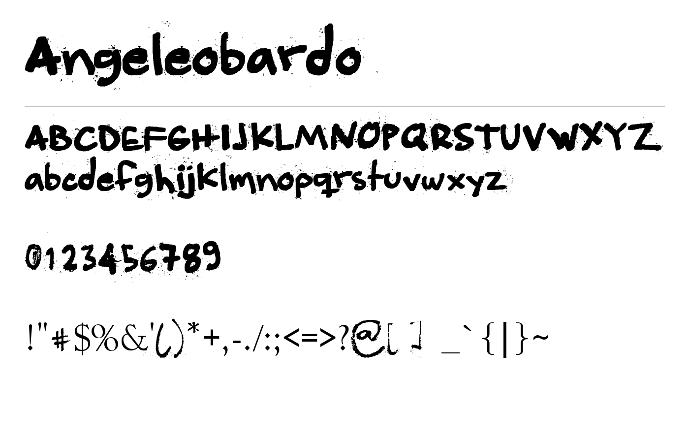 Angeleobardo Font preview
