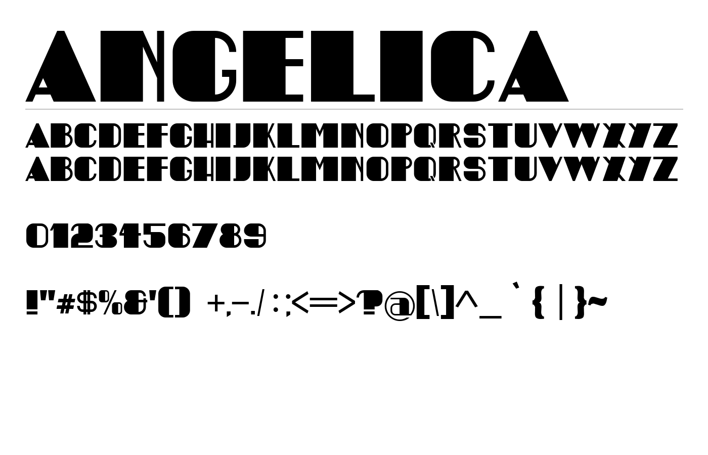 Angelica Font preview