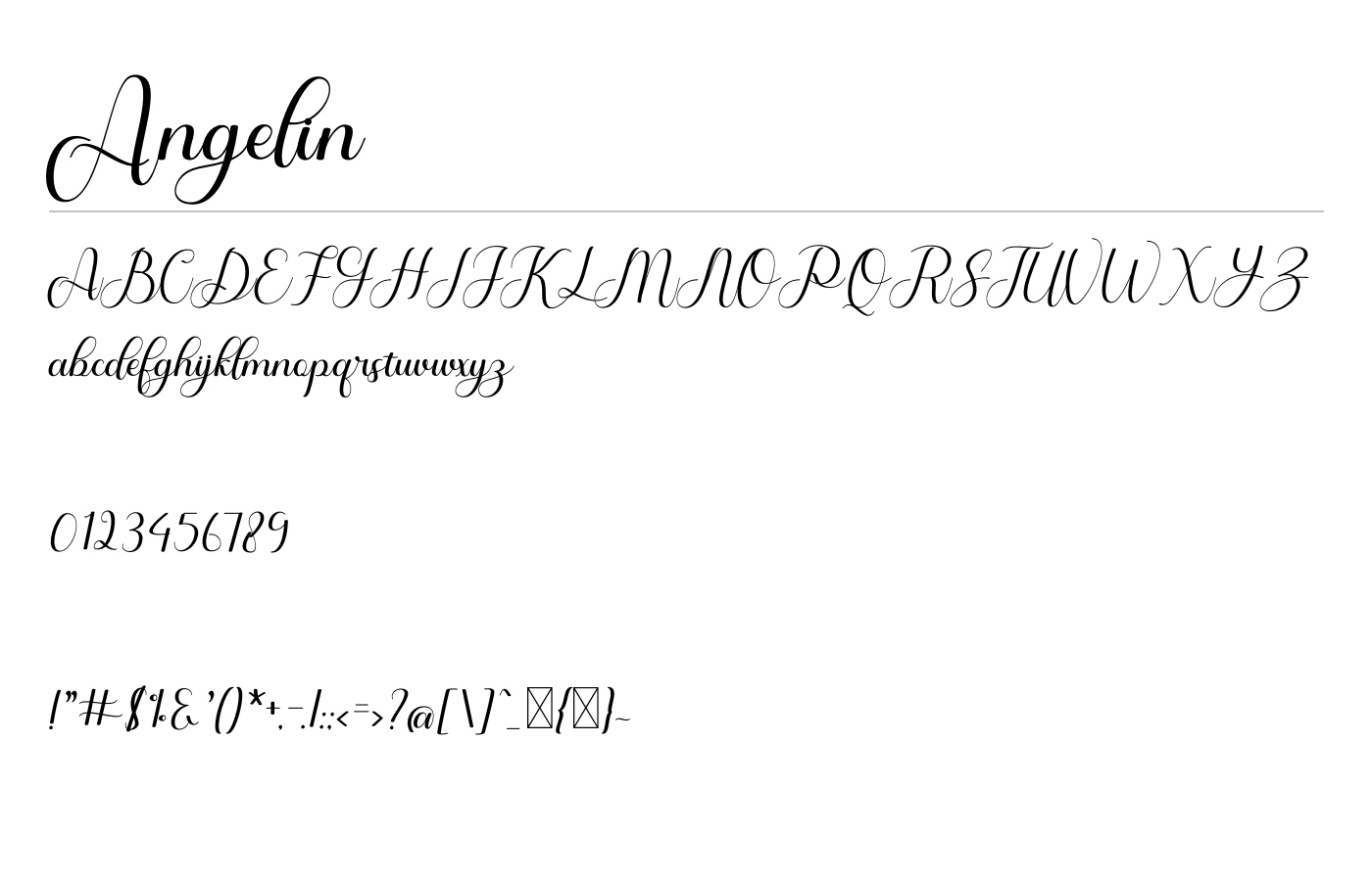 Angelin Font preview