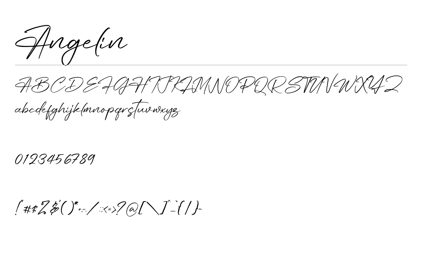 Angelin Font preview