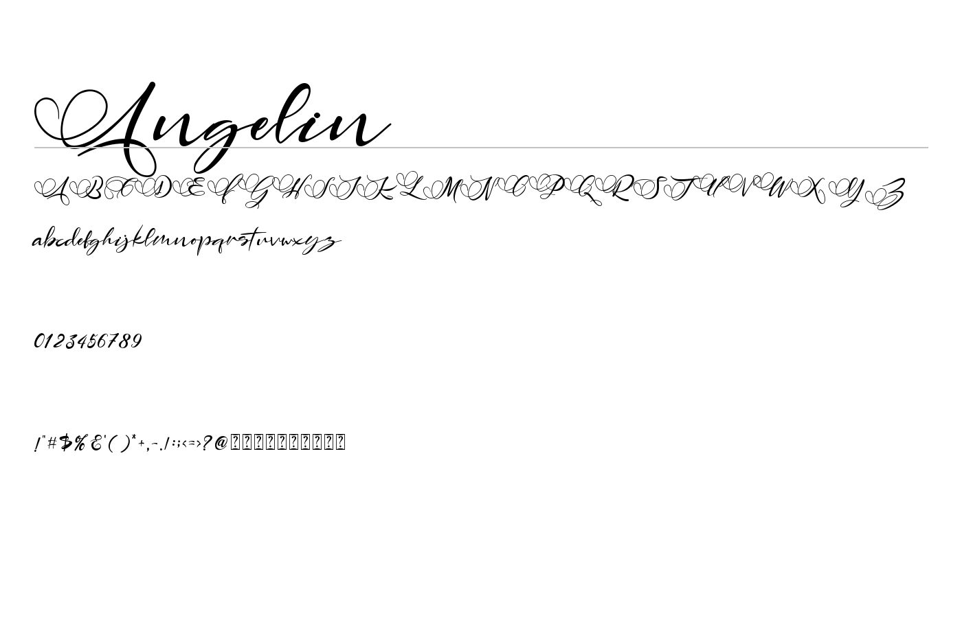 Angelin Font preview