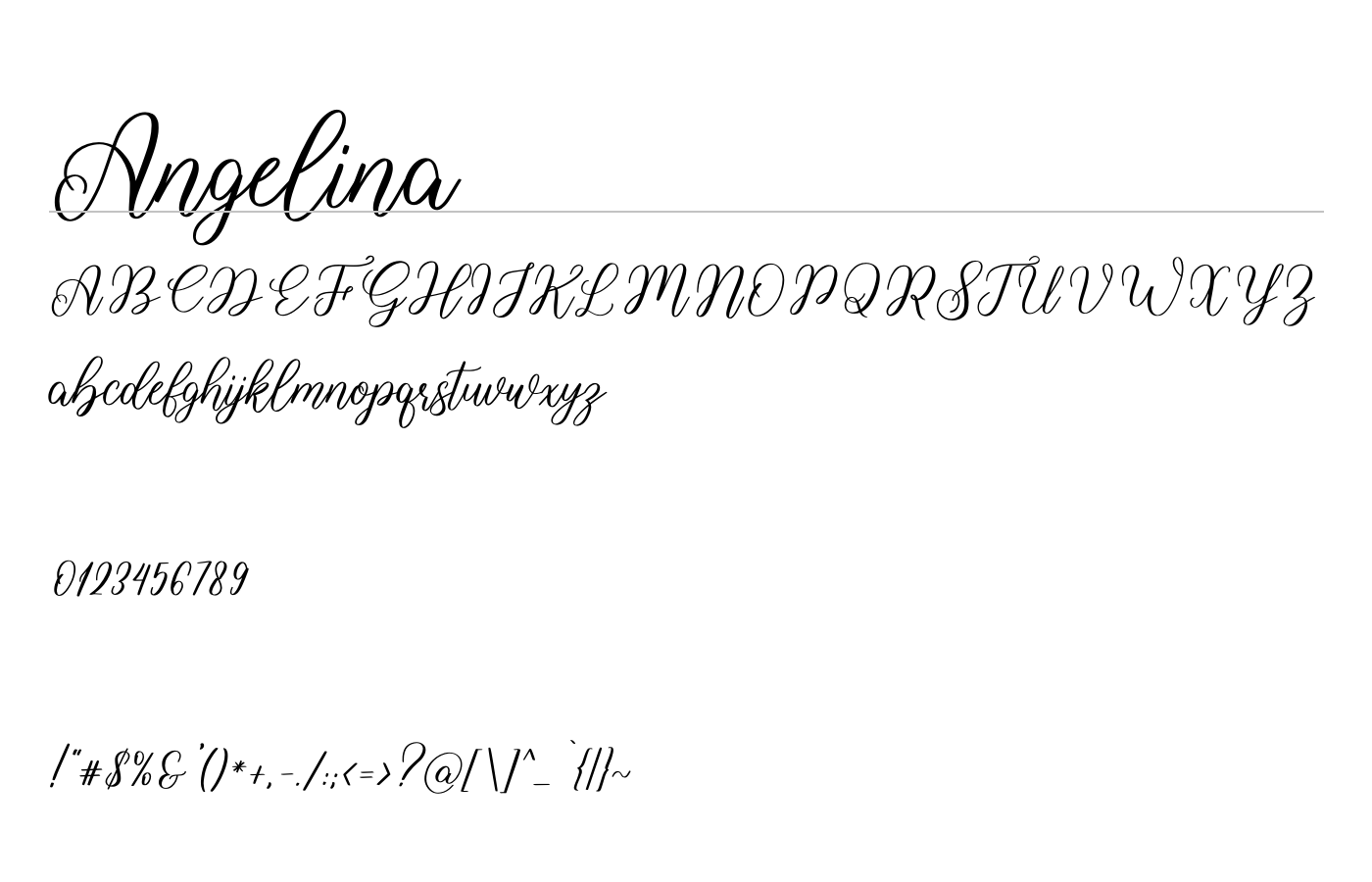 Angelina Font preview