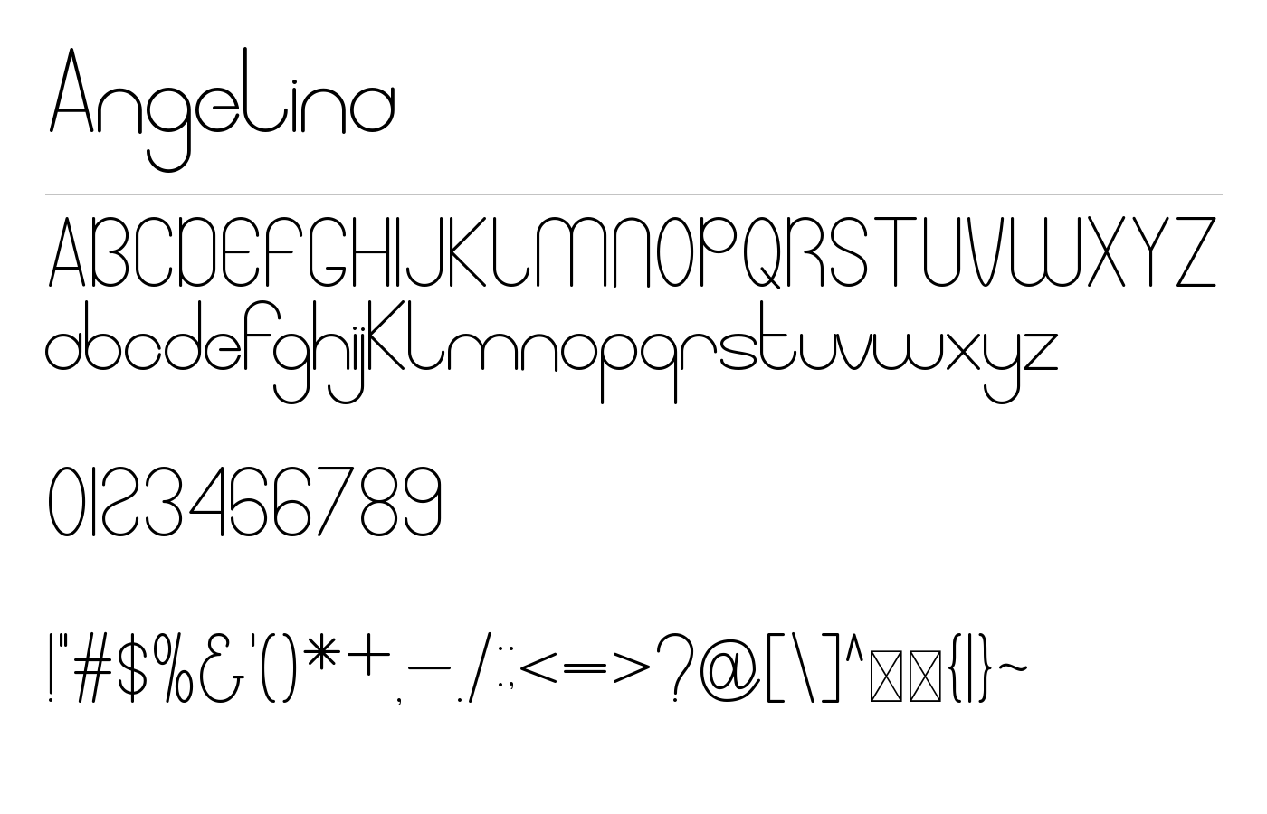 Angelina Font preview
