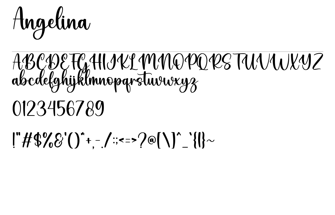 Angelina Font preview