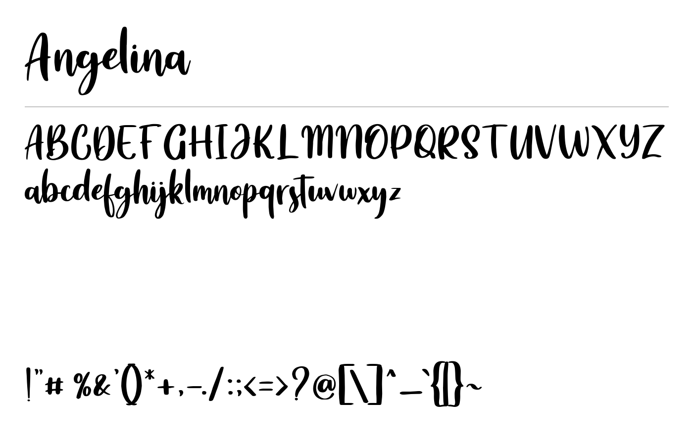 Angelina Font preview