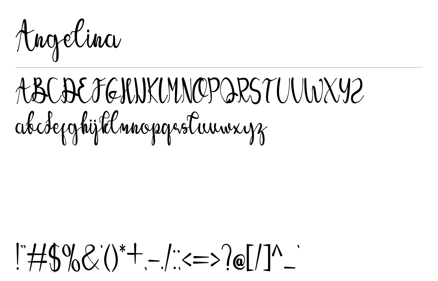 Angelina Font preview