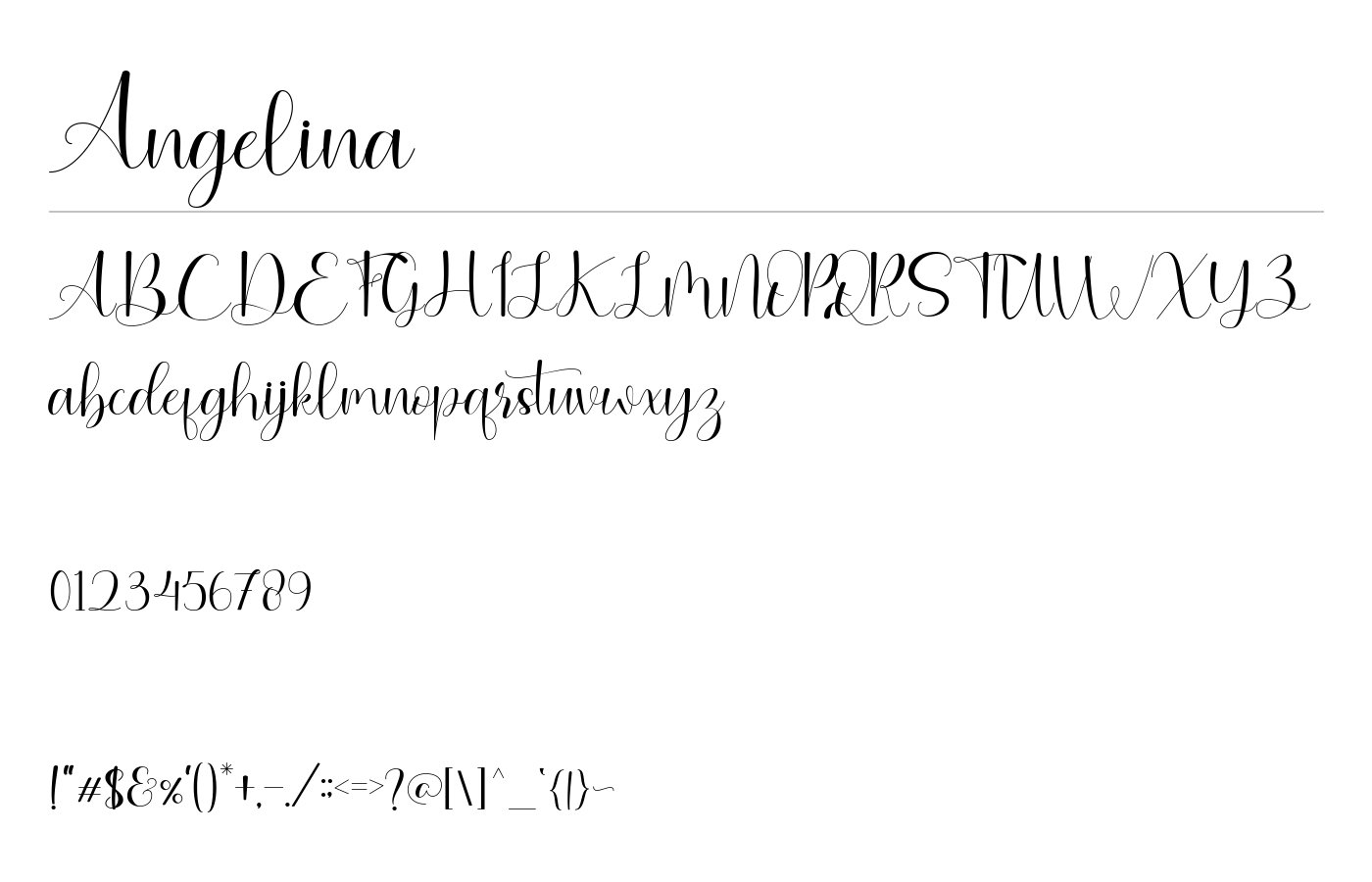 Angelina Font preview
