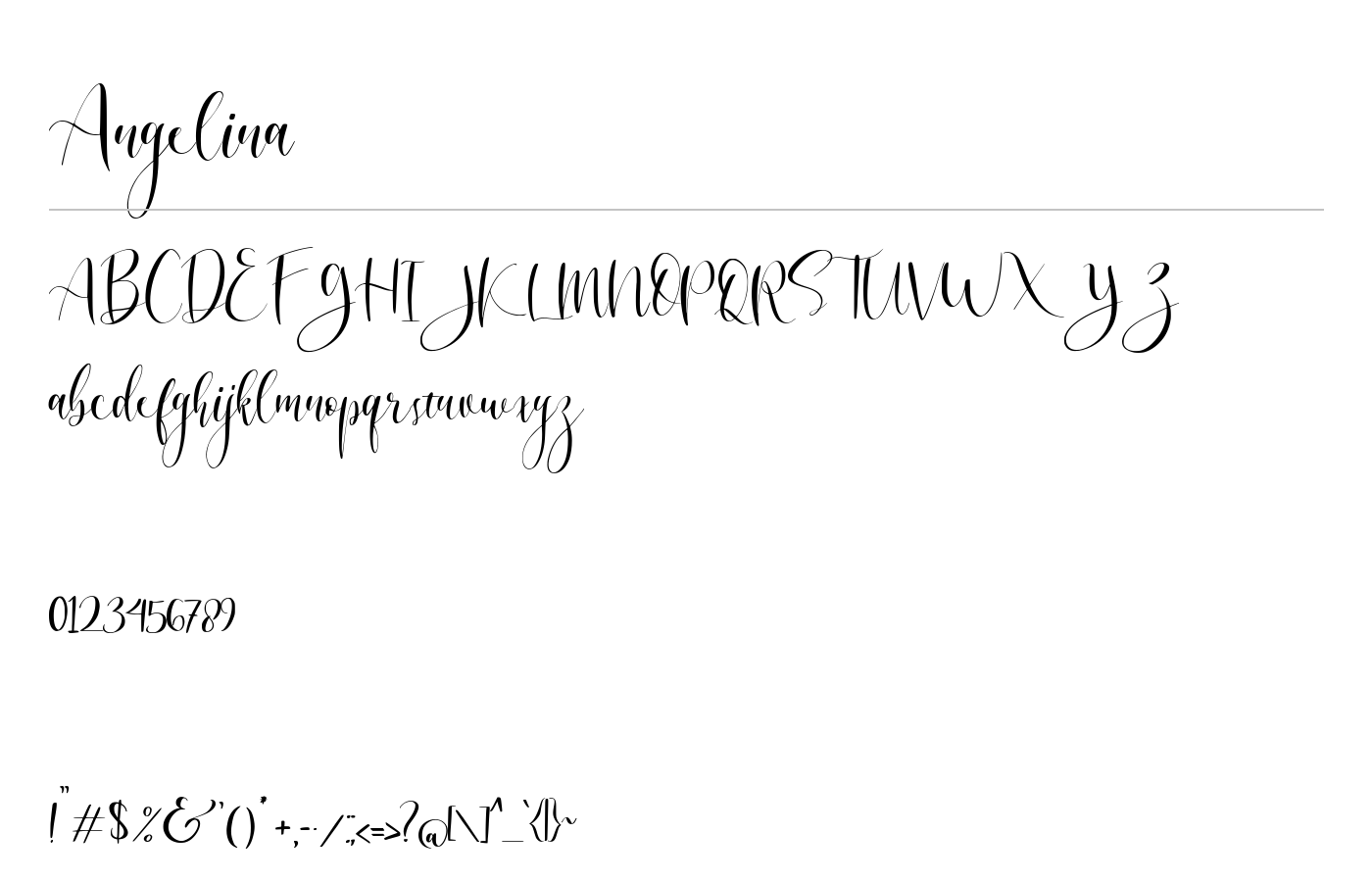 Angelina Font preview