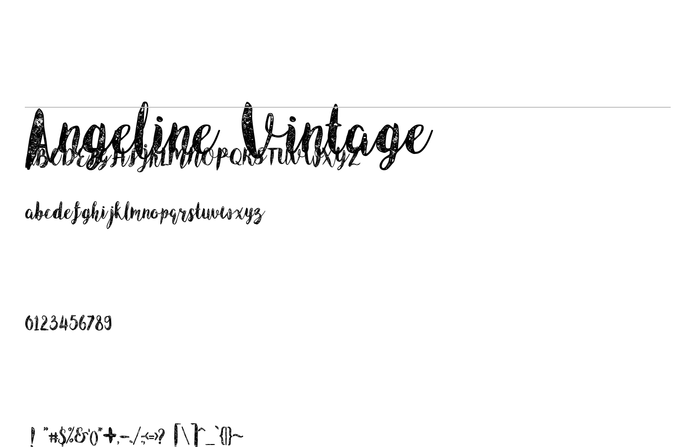 Angeline Vintage Font preview