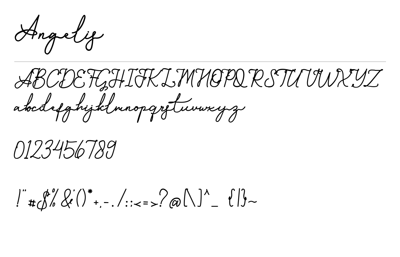 Angelis Font preview