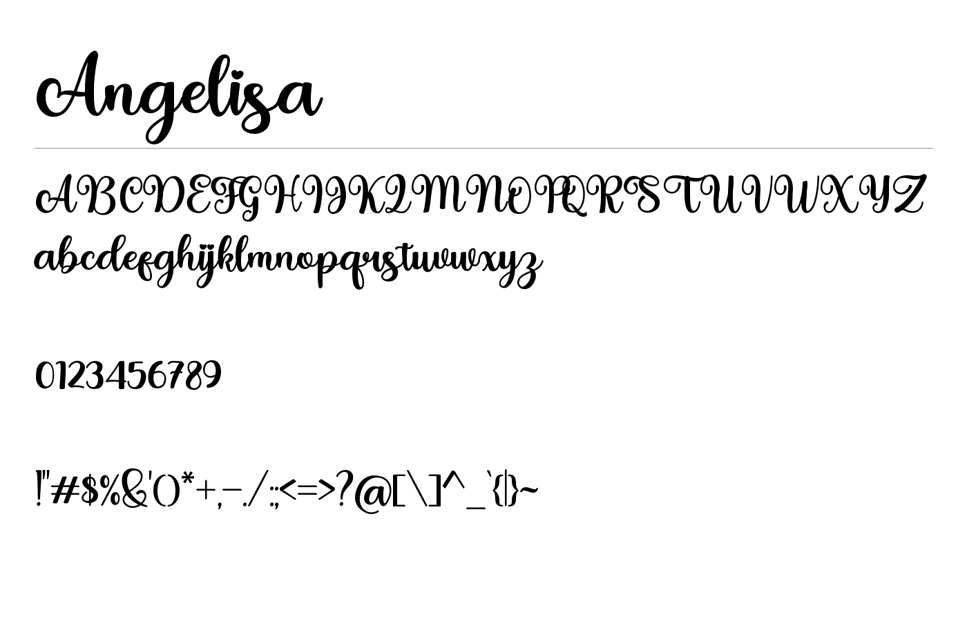 Angelisa Font preview