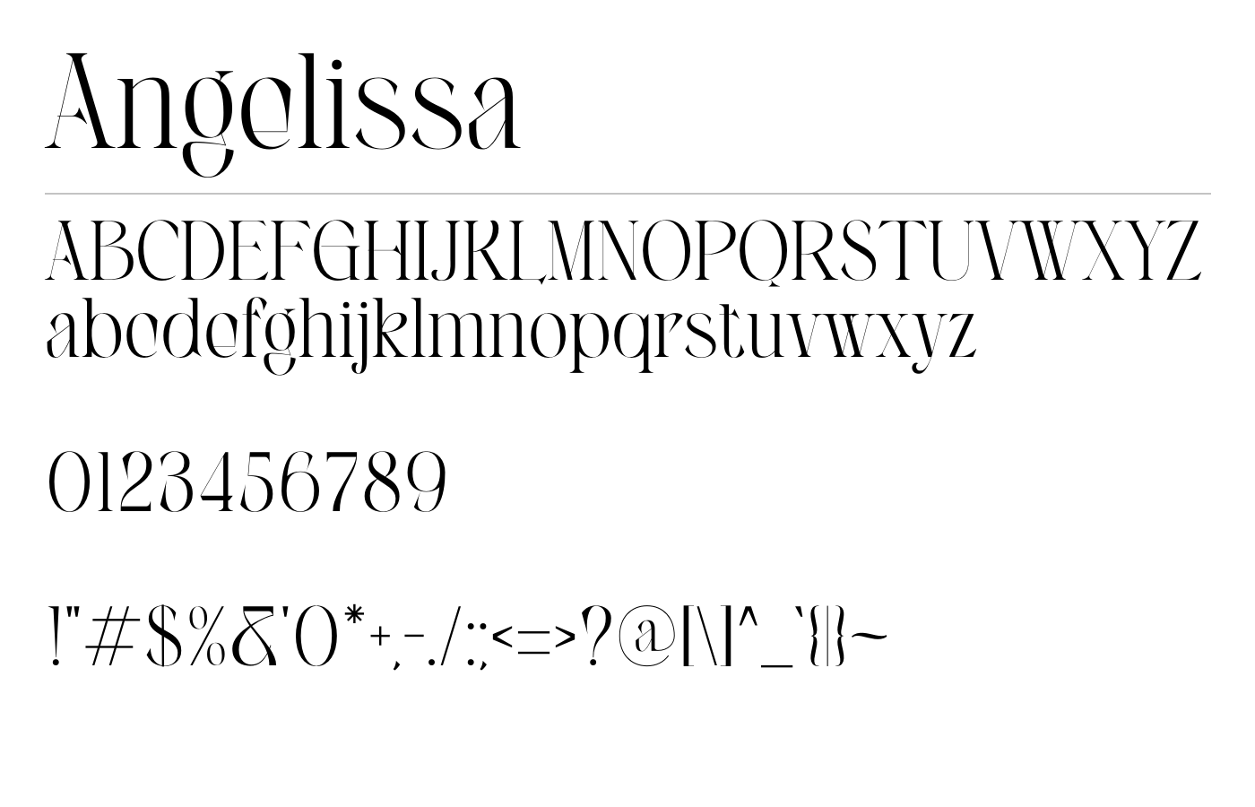 Angelissa Font preview