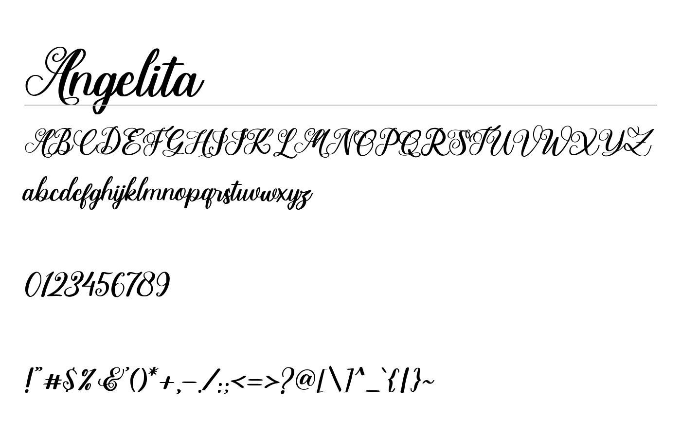 Angelita Font preview