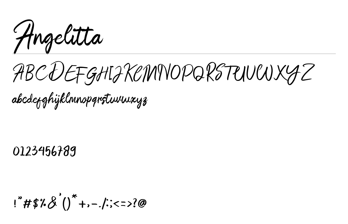 Angelitta Font preview
