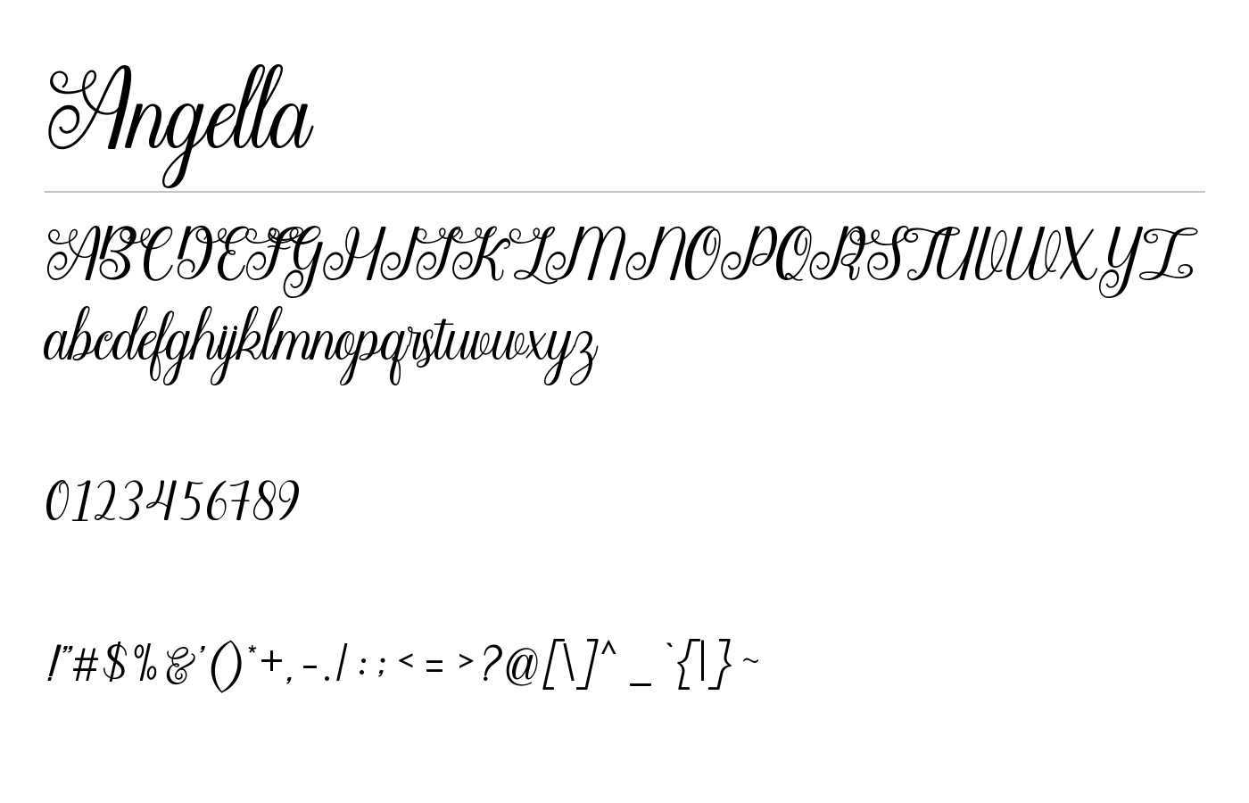 Angella Font preview
