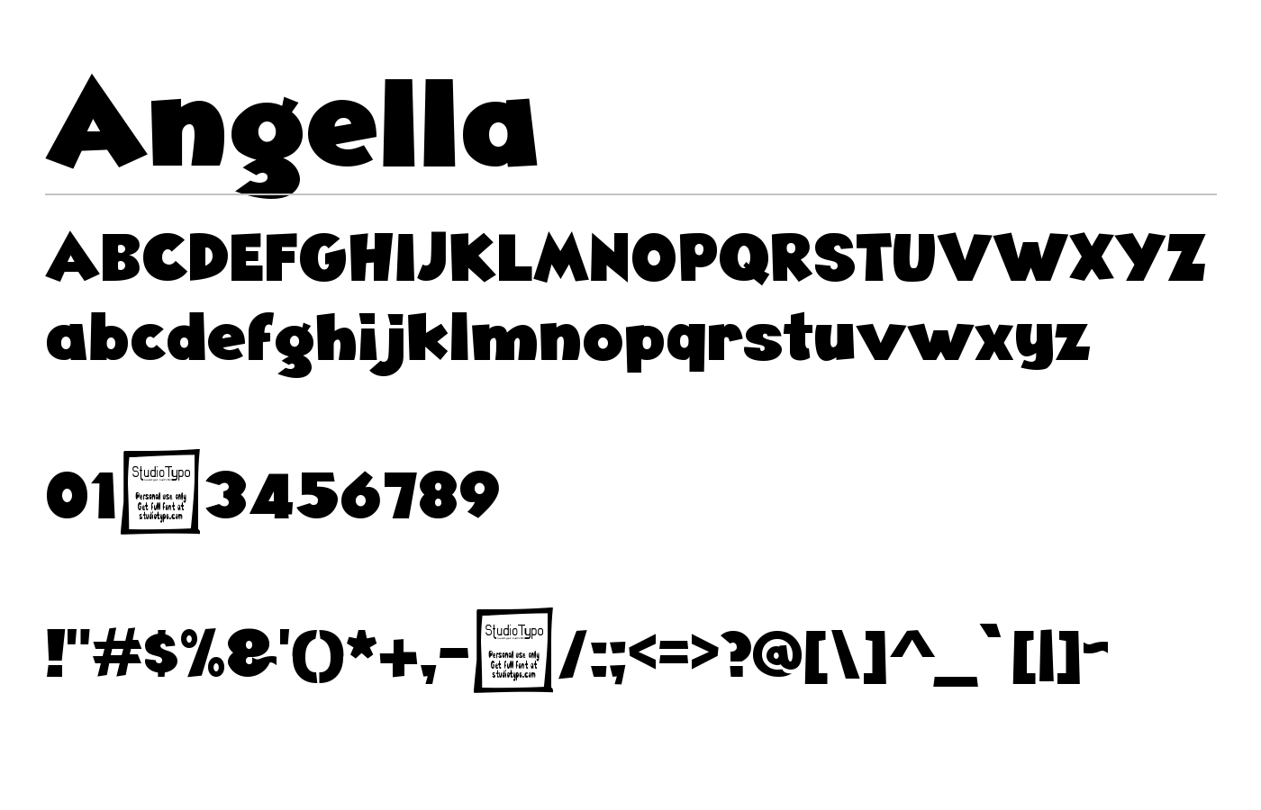 Angella Font preview