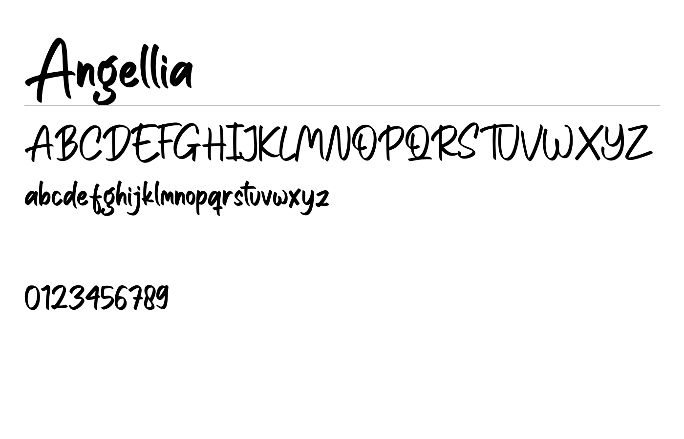 Angellia Font preview