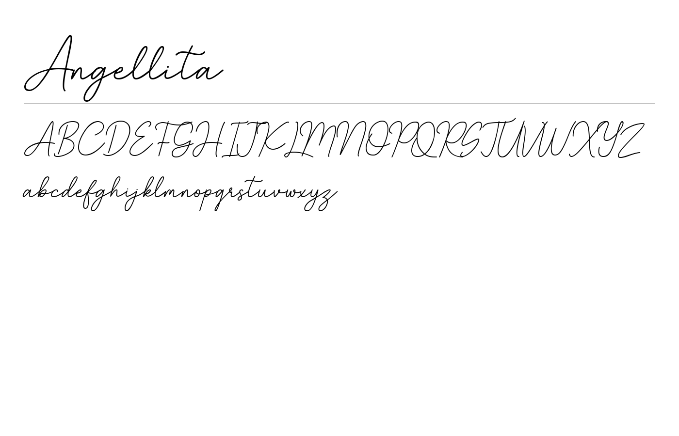 Angellita Font preview
