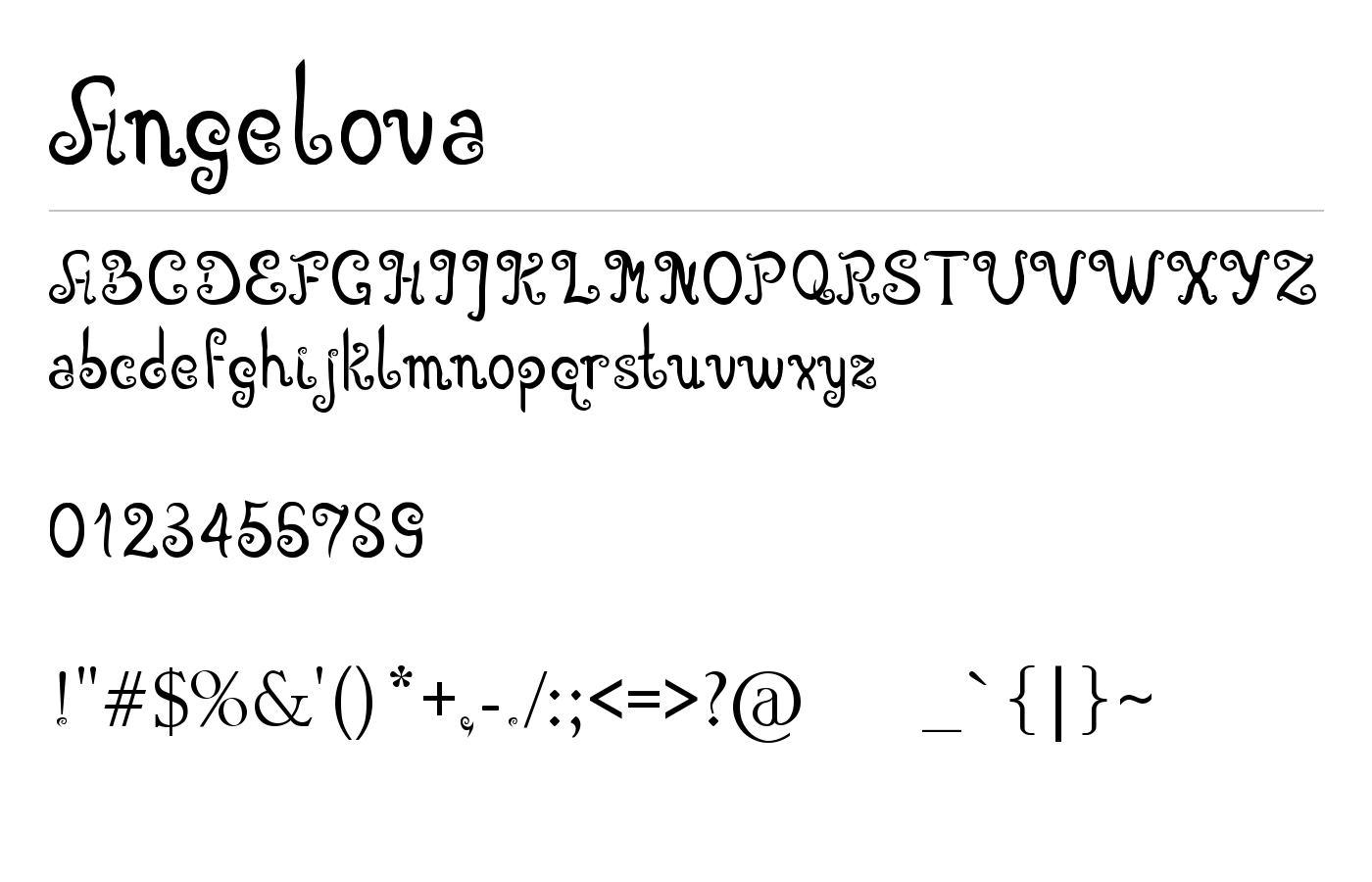 Angelova Font preview