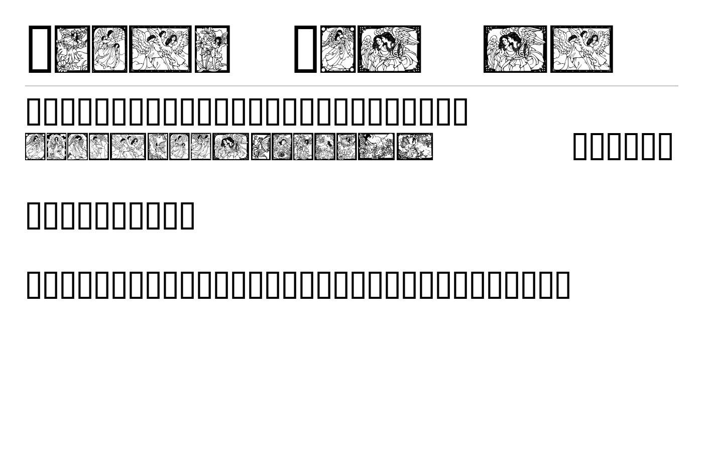 AngelsFairies Font preview