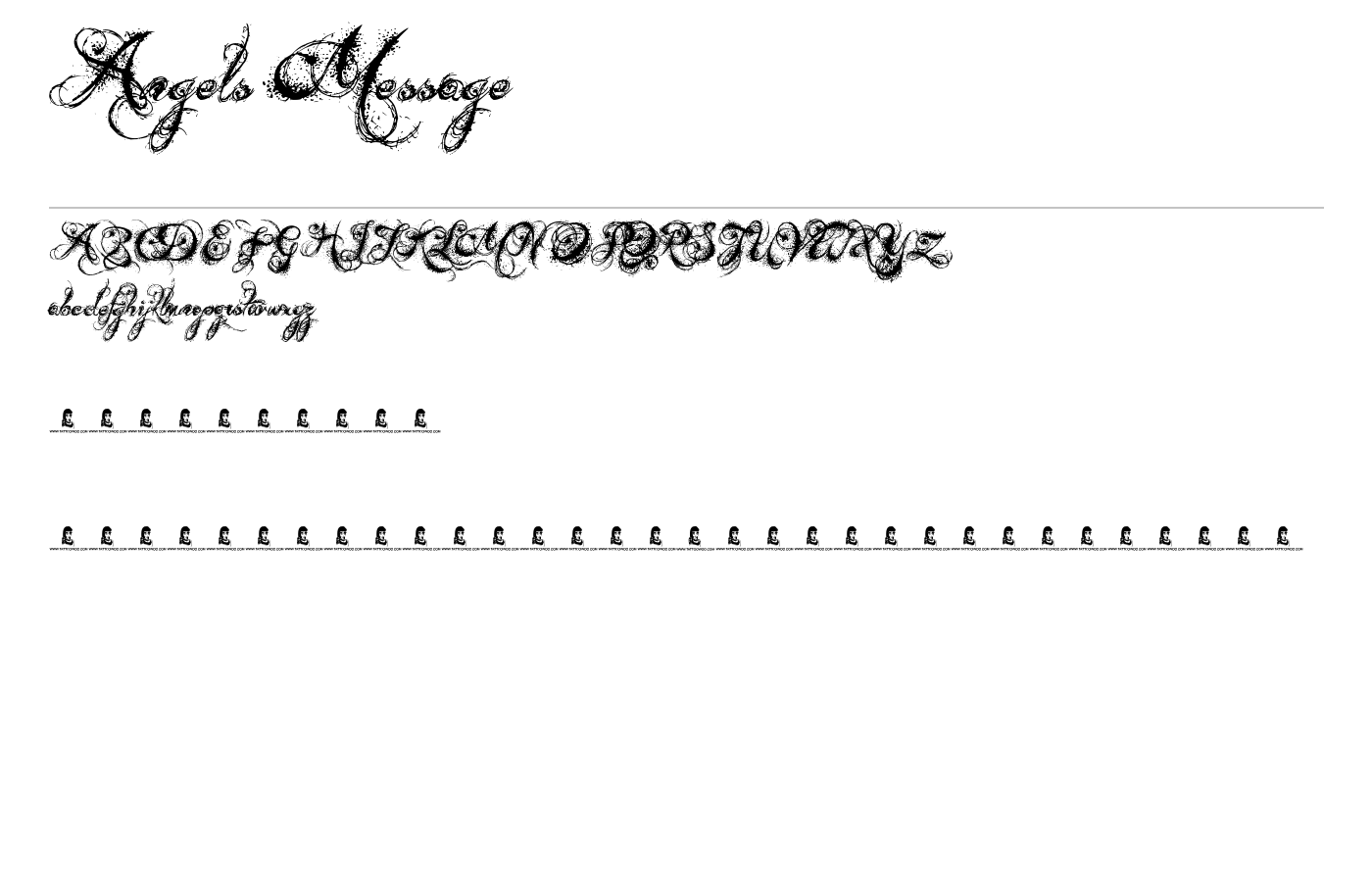 Angels Message Font preview