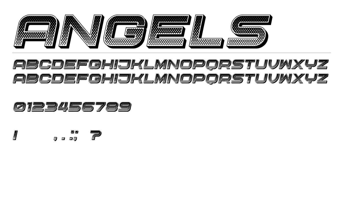 Angels Font preview