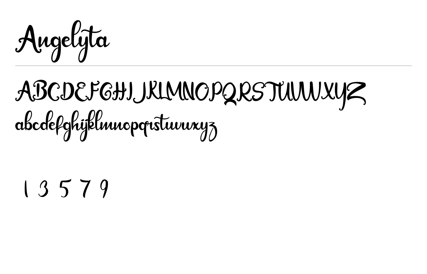 Angelyta Font preview