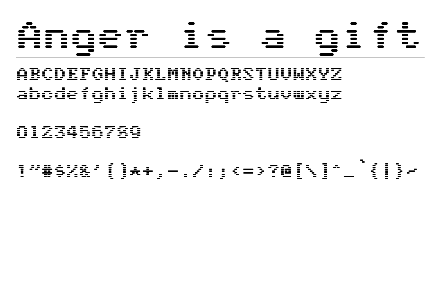 Anger is a gift Font preview