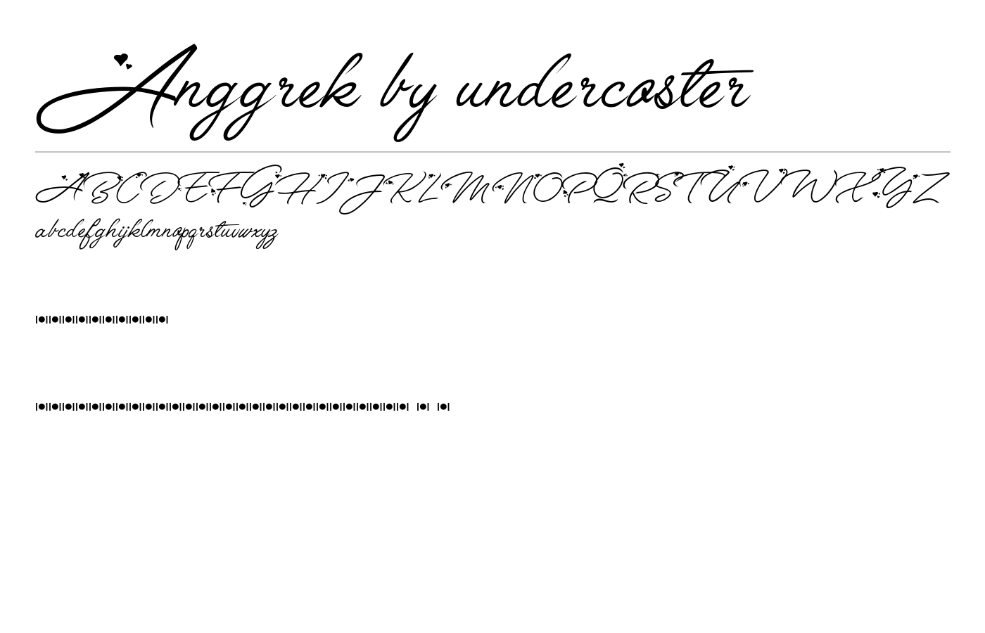 Anggrek by undercoster Font preview