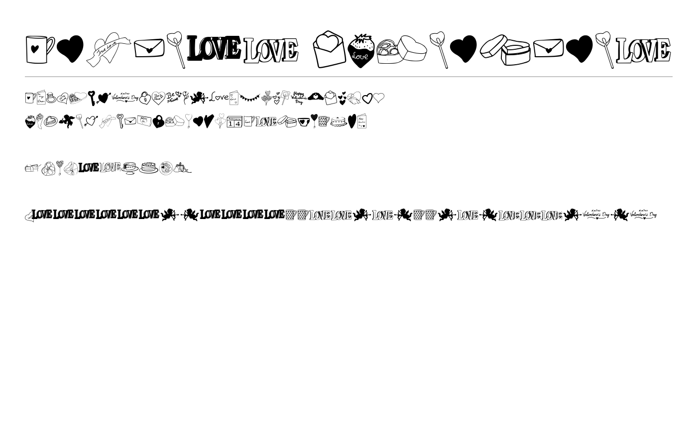 Angie's Valentines Font preview