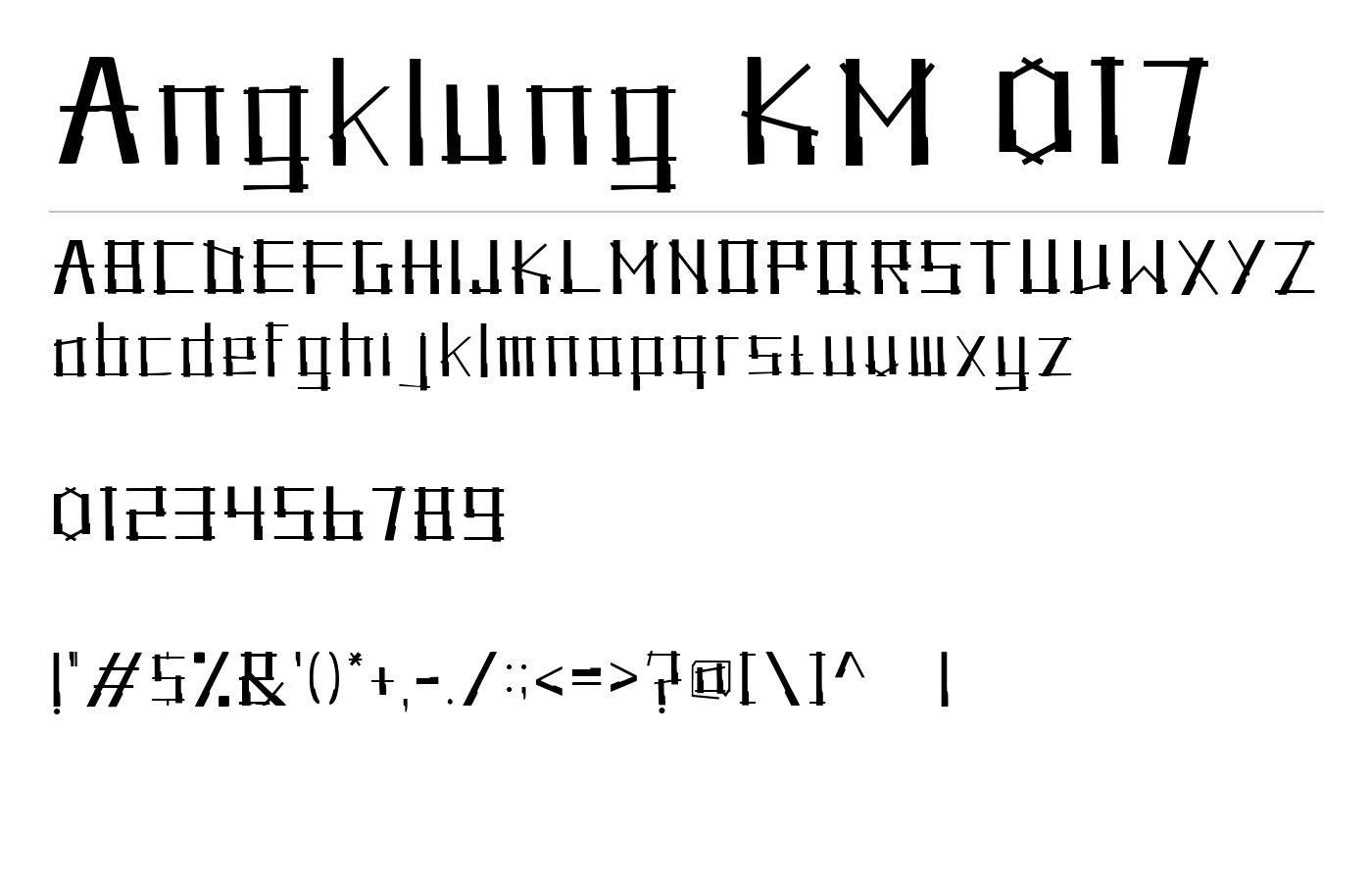Angklung_KM_017 Font preview