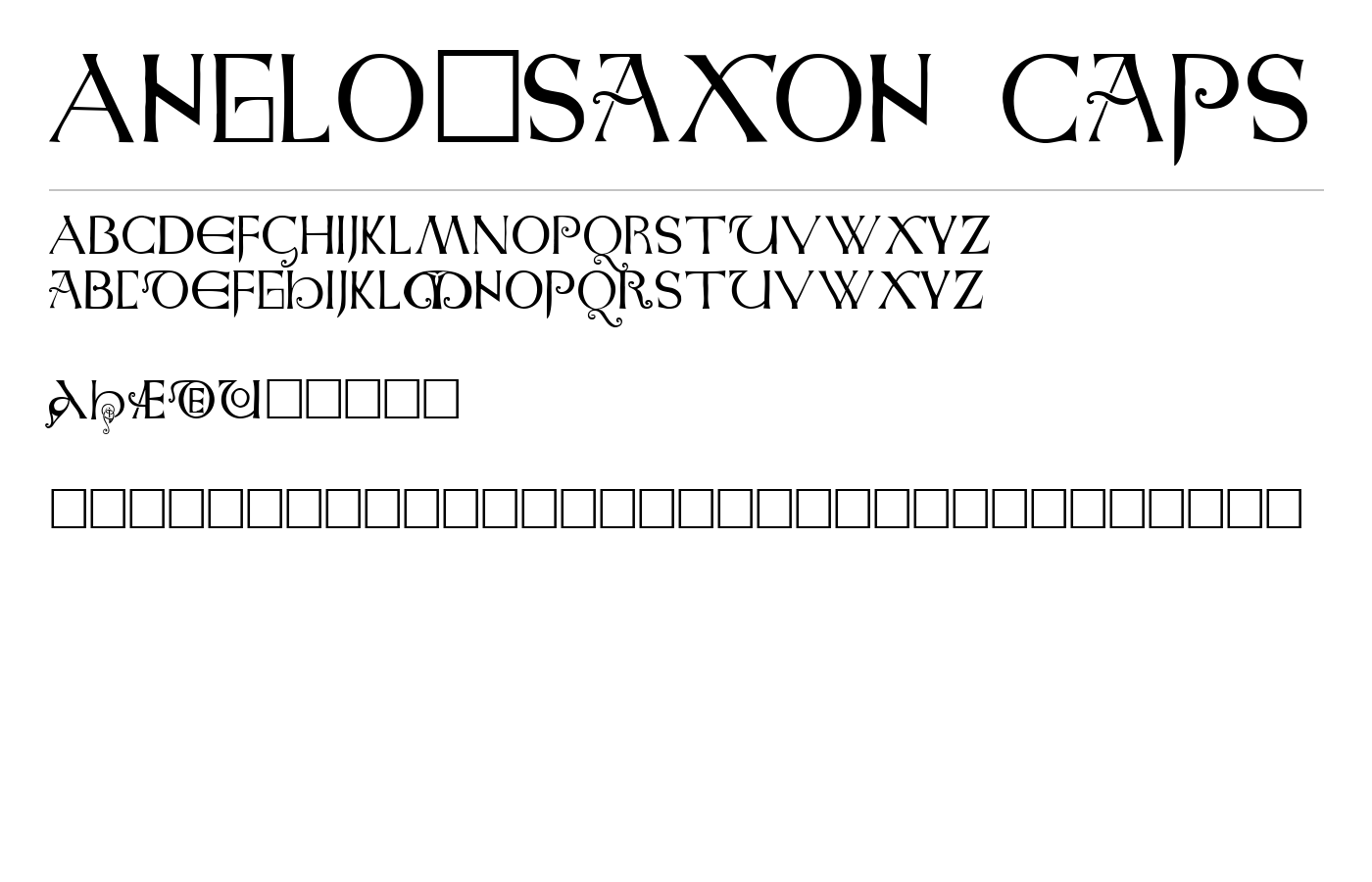 Anglo-Saxon Caps Font preview