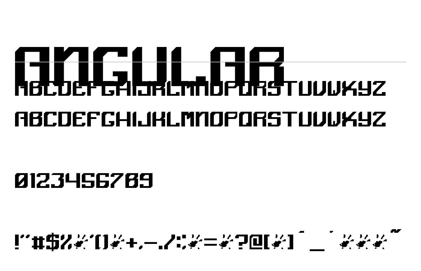 Angular Font preview