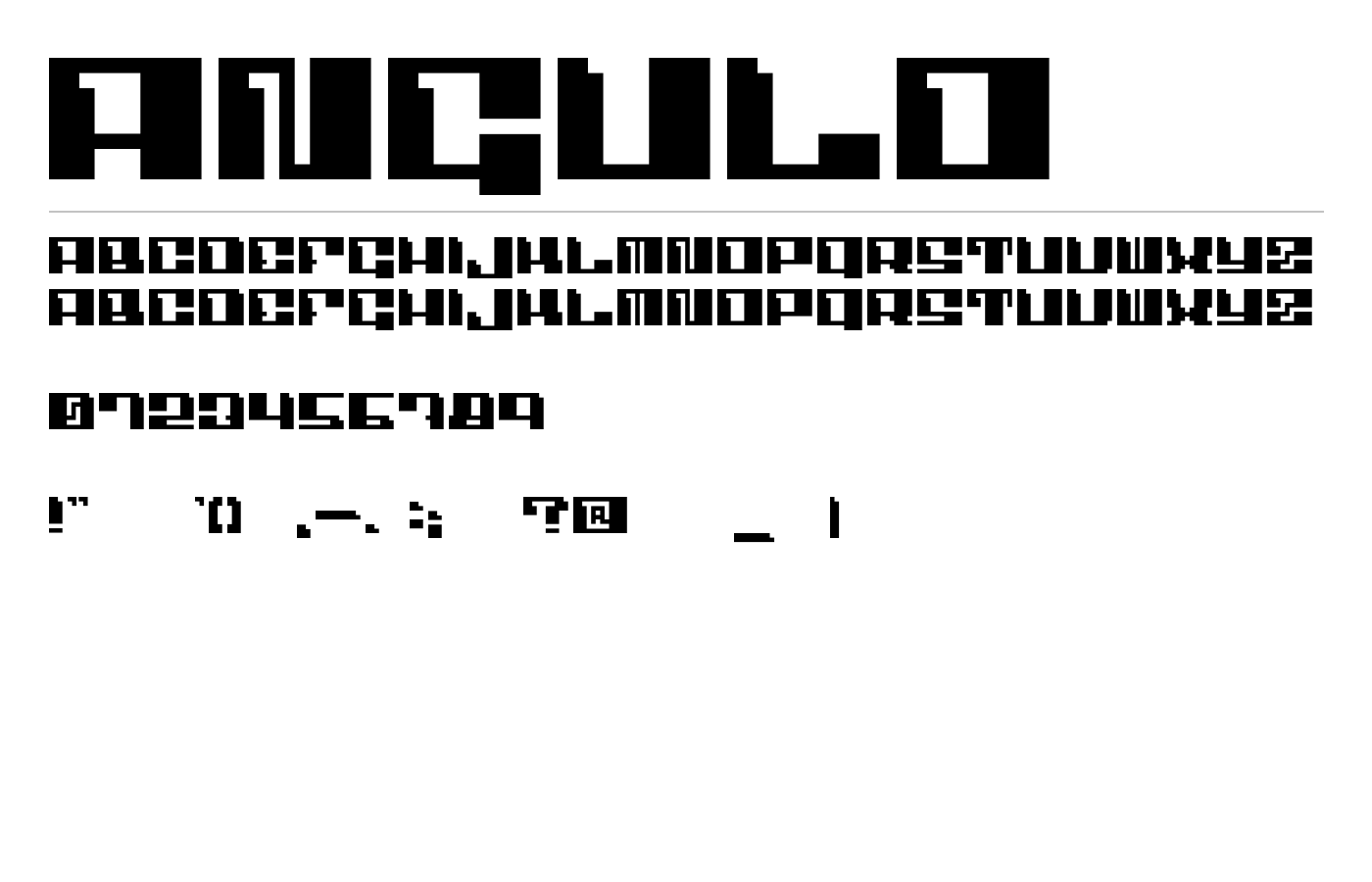 Angulo Font preview