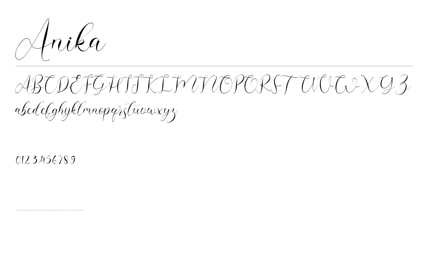 Anika Font preview